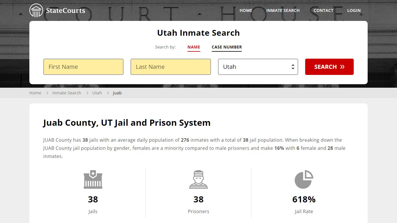 Juab County, UT Inmate Search - StateCourts